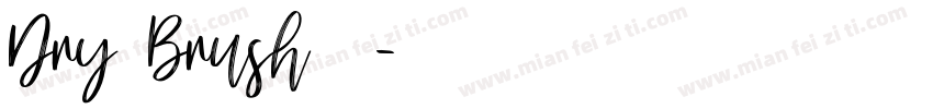 Dry Brush字体字体转换